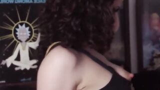 Batgirl's Lingerie Striptease & Teasing Blowjob with Big Dick Ending in Orgasm