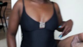 Big ass black teen gets fucked hard and big butt ebony babe got face fucked