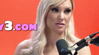 Beautiful big tits blonde MILF pornstar Kenzie Taylor satisfied herself