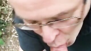 Outdoors Naughtiness - Public Teasing & Sensual BJ by Sexy Brunette