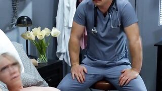 Caught horny nurses having sex in my room