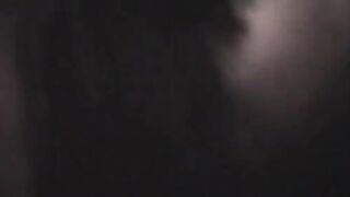 Horny Asian rubs shaved cunt while perv watches live