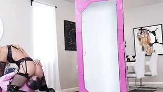 Domina fembot makes new owners dick hard