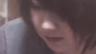 Hairy pussy Japanese babe is filmed by a kinky voyeur