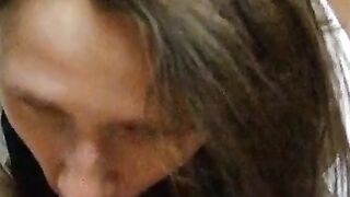 Homemade Blowjob by Amateur Brunette Girl