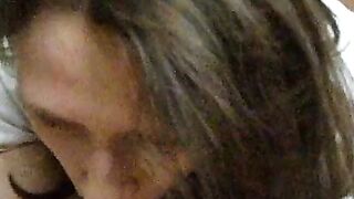 Homemade Blowjob by Amateur Brunette Girl