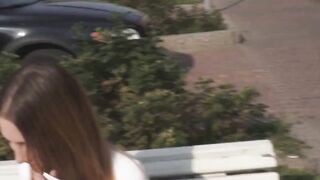 Picking up a dirty bitch