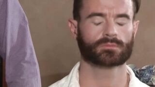 Stepdad Hugh Hunter seduces Brendan Patrick into penetrating his ass