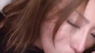 Japanese sucks cock and fucks