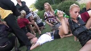Girl party full of moans
