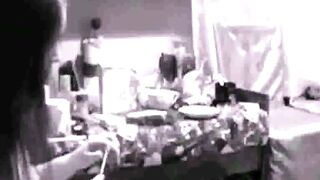 spy cam- naked stepmother puts on make up