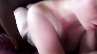Redhead Amateur in Interracial Doggy-Style