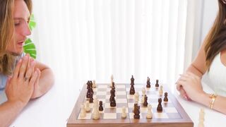 Naughty MILF Teal Conrad enjoys stepsons dick after winning strip chess