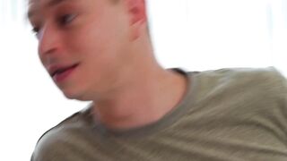 Blonde goddess Zazie knows how to handle stepbrothers big cock