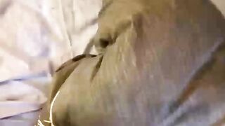 Cute teen with pigtails gets facial after hard pounding