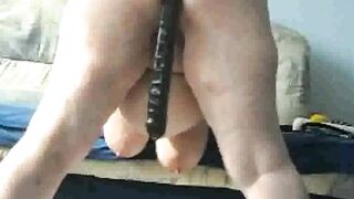 Caning and Penetrating Carla's fat ass
