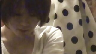 Beautiful teen teasing her hairy pussy while moaning from joy
