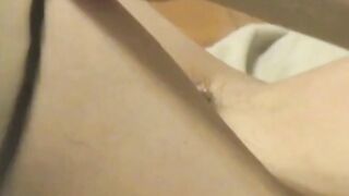 Cute Asian babe's masturbation filmed by a horny voyeur