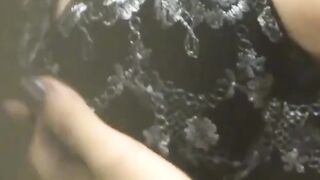 Cute Asian babe's masturbation filmed by a horny voyeur