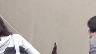 Naughty schoolgirls are peeing outside after school let out