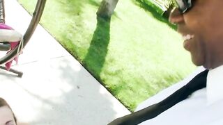 Blonde sucks big dick non-stop