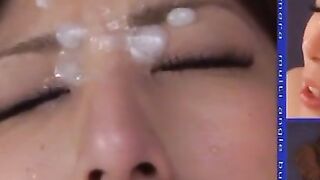 Serious scenes of Asian threeosme