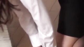 Office girl vibes soaked pussy after long hard work day
