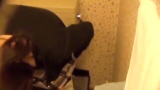 Horny Asian swaps fingers for buzz toy before bedtime