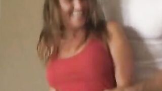 Naked teen works cock on cam
