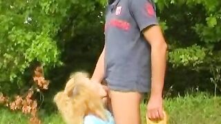 Old dude licks and fucks teen