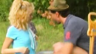 Old dude licks and fucks teen