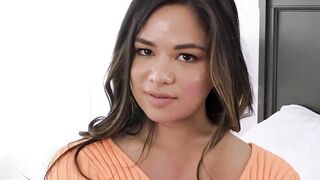 Big titted Scarlett Alexis wears revealing clothes to make stepbro lusty