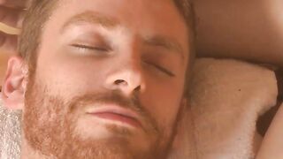 Hairy Adam Ramzi tied and milked until his cock gives up sticky juices
