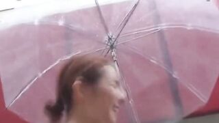 Young lady needs to pee as cameraman teases her playfully