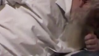 Fat Bear Daddy Wanks His Small Cock