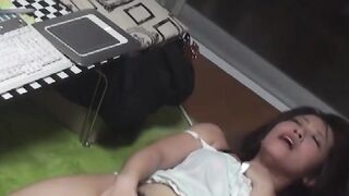 Japanese chick Natsumi's voyeur taped masturbation session