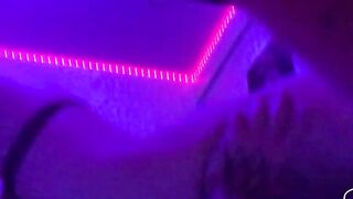Intense sex with a slim, gorgeous Chinese nymph under ultraviolet light - XXX!
