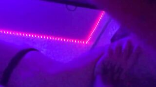 Intense sex with a slim, gorgeous Chinese nymph under ultraviolet light - XXX!
