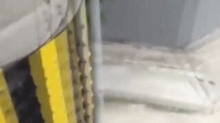 Shy girl urgently needs to pee so friend films her outdoors