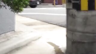 Shy girl urgently needs to pee so friend films her outdoors