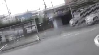 Shy girl urgently needs to pee so friend films her outdoors