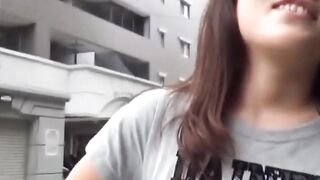 Shy girl urgently needs to pee so friend films her outdoors
