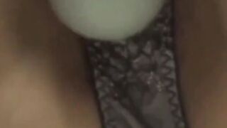 She strips and squeals as wand hits wet spot as voyeur films