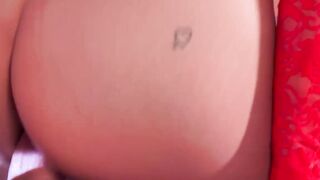 Very bosomy Hailey Rose wont soon forget her stepbrothers rough thrusting