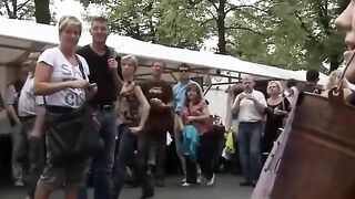 European Babe Public Bondage Sex