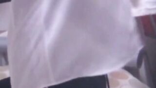 Petite Asian toys pussy to shaking orgasm on spycam couch