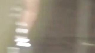 Cameraman enjoys filming chicks stream in secluded pathways