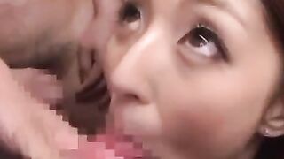 Intense oral on two dicks