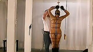 Bondage Domination Submission - Rough Sex Scene with Hot Blonde Slut & Dominant Stud