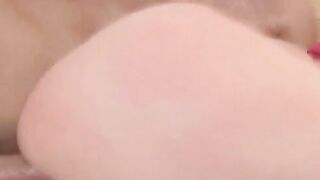 Busty amateur fucked by two men